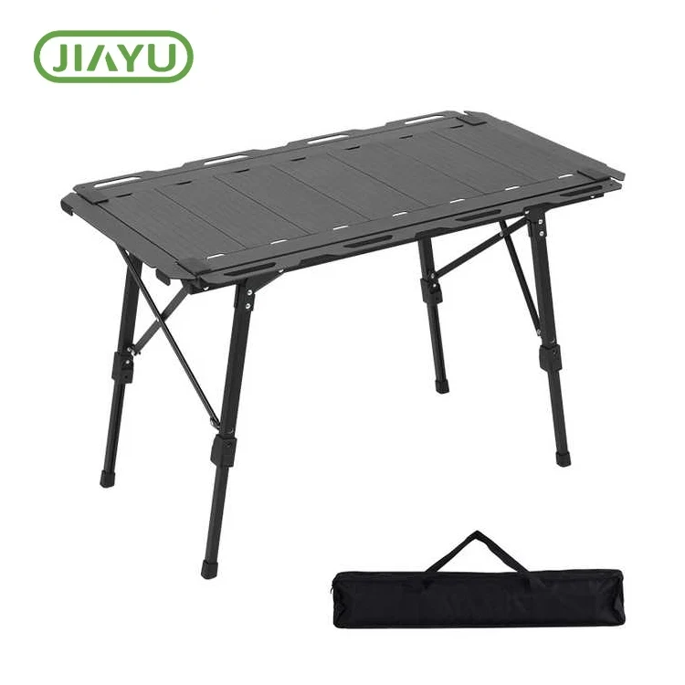 Foldning af aluminiumjern-jern udendørs campingbord